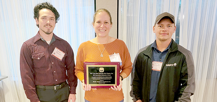 SUNY Morrisville professor and students receive arborist awards